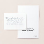 ハート-甘い新婦付添人の提案の姉妹 箔カード (ディスプレー)