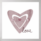 ハート（矢印） ポスター (正面)