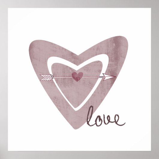 ハート(矢印) ポスター (正面)
