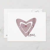 ハート(矢印) ポストカード (正面/裏面)