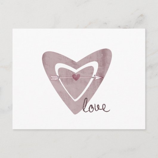 ハート(矢印) ポストカード (正面)