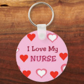 ハート:私は私のナース キーホルダー (正面)