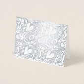 ハート 箔カード (正面)