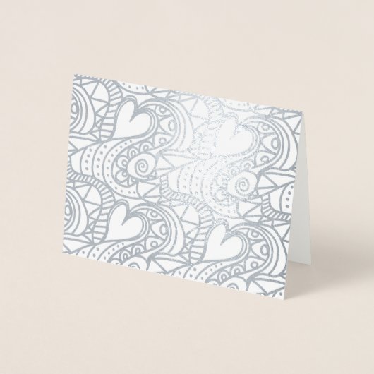 ハート 箔カード (正面)