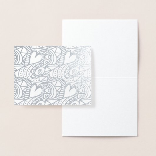 ハート 箔カード (ディスプレー)