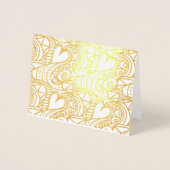 ハート 箔カード (正面)