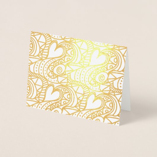 ハート 箔カード (正面)