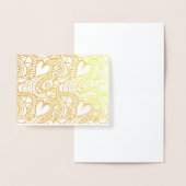 ハート 箔カード (ディスプレー)