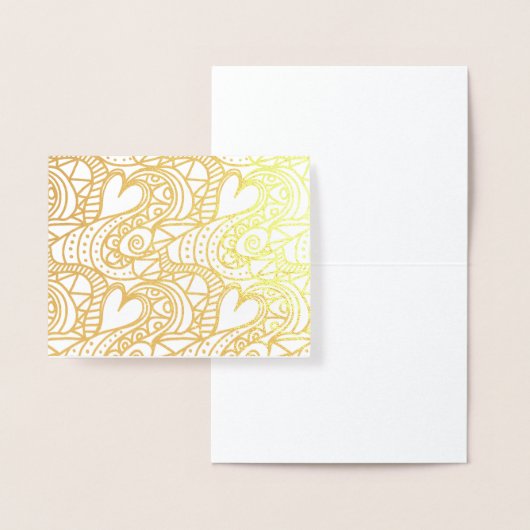 ハート 箔カード (ディスプレー)