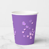  ハート 紙コップ (裏面)