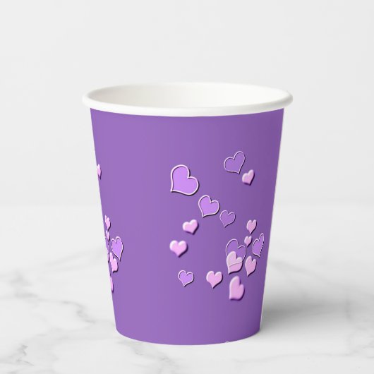  ハート 紙コップ (裏面)