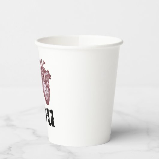 ハート 紙コップ (左)