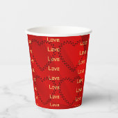 ハート 紙コップ (正面)