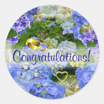 ハート&紫陽花～エンベロープシーラー/シール