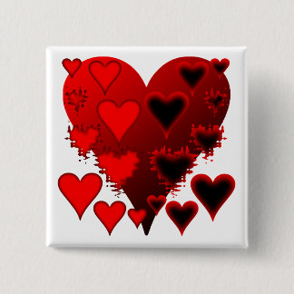 ハート 缶バッジ