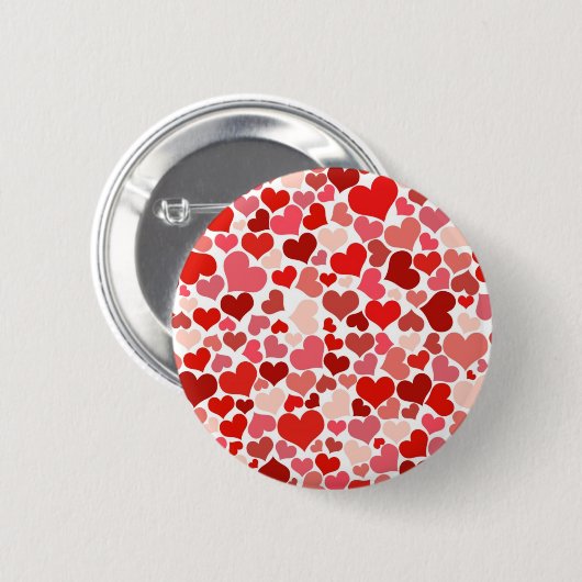 ハート 缶バッジ (正面&裏面)