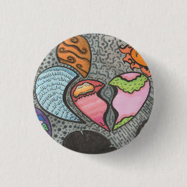 ハート 缶バッジ