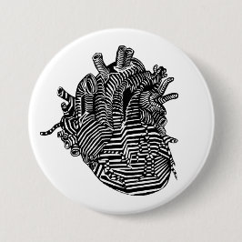 ハート 缶バッジ