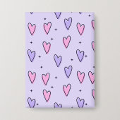 ハート 缶バッジ (正面)