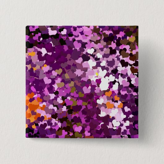 ハート 缶バッジ (正面)