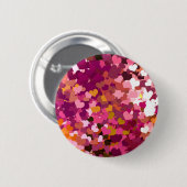 ハート 缶バッジ (正面&裏面)