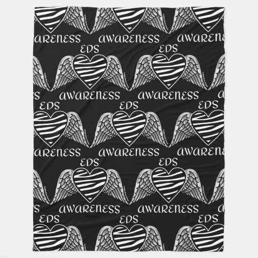 ハート/翼…EDSフリースブランケット フリースブランケット (正面)