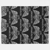 ハート/翼…EDSフリースブランケット フリースブランケット (正面(横))