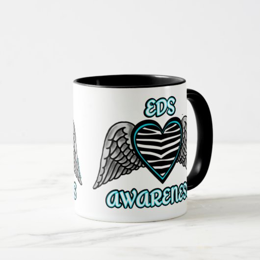 ハート/翼…EDS マグカップ (正面右)