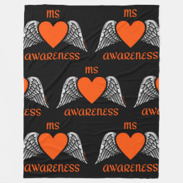 ハート/翼…MS フリースブランケット