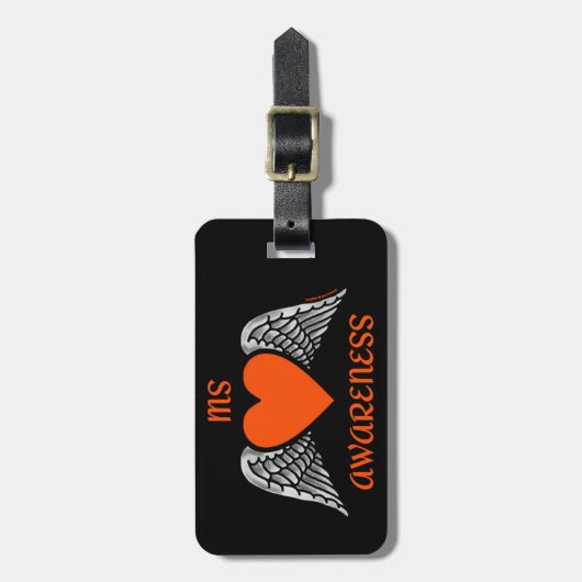 ハート/翼…MS ラゲッジタグ (正面縦)