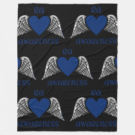 ハート/翼…RA フリースブランケット