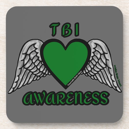 ハート/翼…TBI コースター (正面)