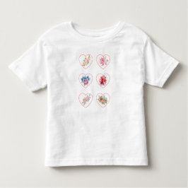 ハート（花） トドラーTシャツ
