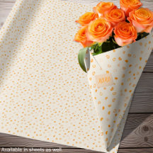 ハート - 薄オレンジに濃オレンジ - ロール