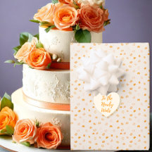 ハート - 薄オレンジ色の背景に濃いオレンジ色