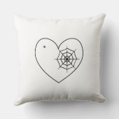 ハート-装飾用クッション クッション (裏面)