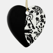 ハート/記念日への鍵 セラミックオーナメント (右)