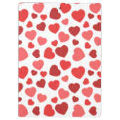 ハート、赤いハート、名前のパターン クリップボード (裏面)