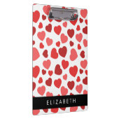 ハート、赤いハート、名前のパターン クリップボード (右)