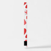 ハート、赤いハート、名前のパターン iPhoneケース (左側面)