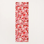 ハート、赤いハート、愛のパターン ヨガマット (裏面)