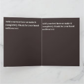 ハート 赤いバラ ブラウン 艶 美しい バレンタイン カード (内部)