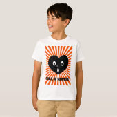 ハート 赤と白 Tシャツ (正面フル)