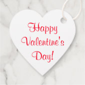 ハート 赤 ウェディング バレンタインデー 4イブ フェイバータグ (裏面)