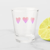 ハート 赤 ピンク バレンタインデー 結婚 撮影用ショットグラス ショットグラス (裏面)