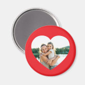 ハート（赤） マグネット (正面/裏面)