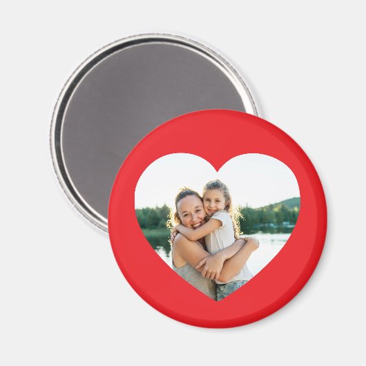 ハート（赤） マグネット (正面/裏面)