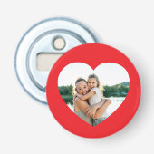 ハート（赤） 栓抜き (正面)