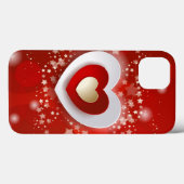 ハート(赤) Case-Mate iPhoneケース (裏面 (横))