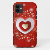 ハート（赤） Case-Mate iPhoneケース (裏面)